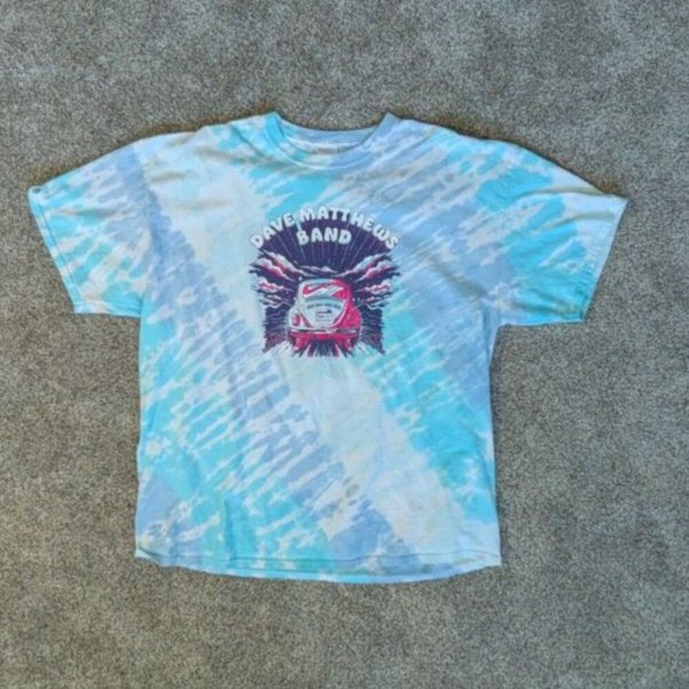 Dave Matthews Band Tie Dye Shirt 2XL - VW Beetle DMB 41 Concert Graphic Tee